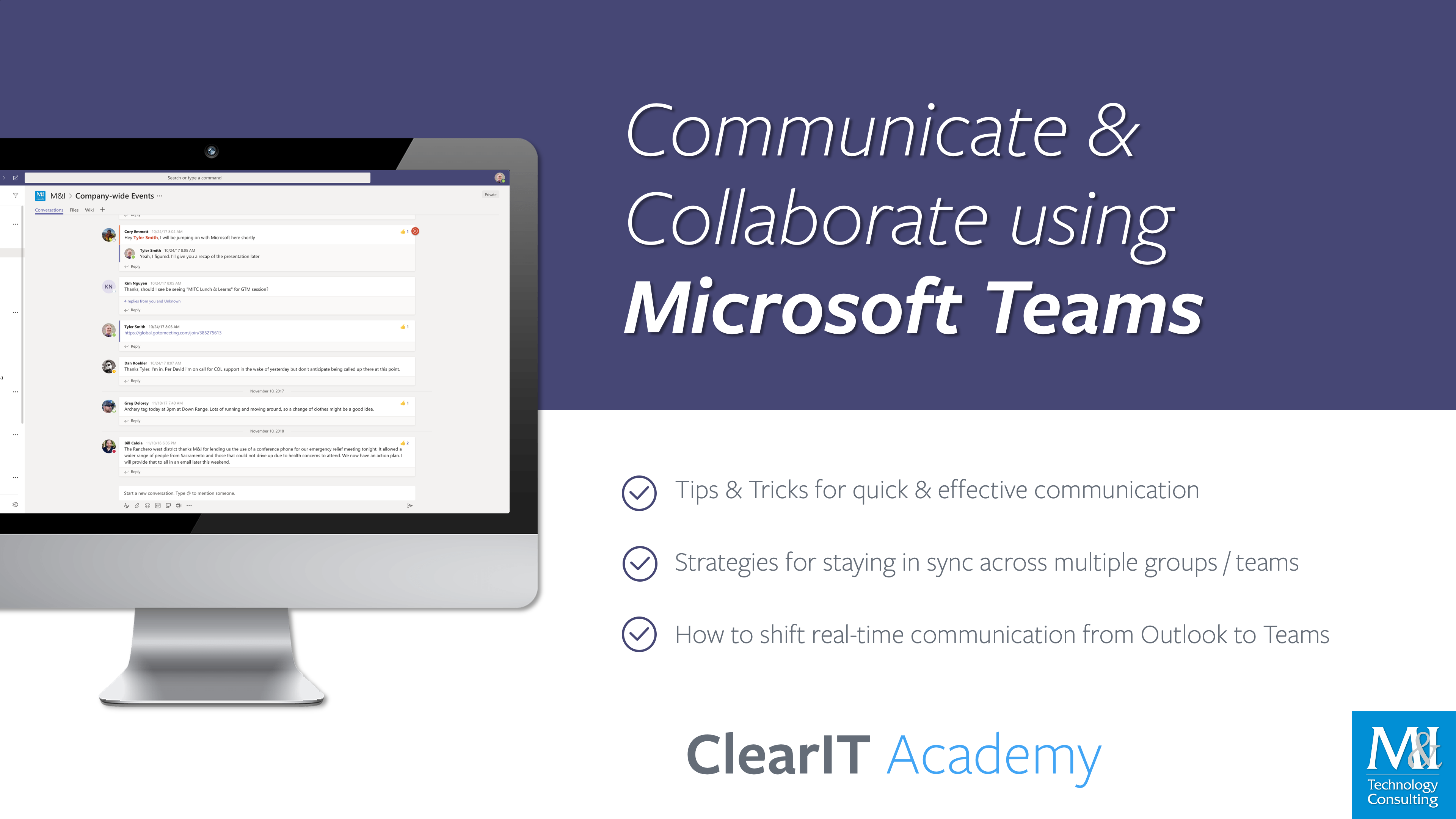 Collaborate & Communicate With Microsoft Teams